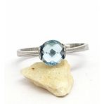 Topaz Taşlı Gümüş Tek Taş Yüzük