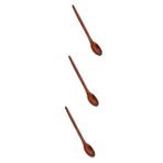 TOPBATHY 3 Parça tik pişirme spatula tahta kaşık seti Mutfak tahta kaşık şeker seti pişirme kepçeleri mutfak gereci mutfak pişirme kepçe Uzun sap pişirme spatulası