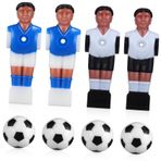 TOPBATHY 4 Adet Futbol masası aksesuarları mini futbolcular resmi masaüstü oyunu Futbol topları langırt yedek oyuncular masa futbolcusu bebek Mavi ceket heykel kukla