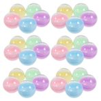 TOPBATHY Boş Berrak Renkli Kapsüller 2. 4 Inç 50 Adet Oyuncak Otomatları Için Toplu Dolabın Topları Gumball Makineleri Otomatlar Için Sürpriz Parti Dekorasyonları