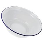 TOPBATHY domuz yağı havzası eski emaye kase meze kasesi salata kasesi dekoratif çorba teknesi mutfak çorba tutucu eski moda lavabo kızartma tavası güveç Hamur beyaz