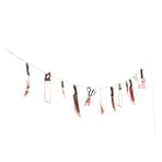 TOPBATHY Sicim Cadılar Bayramı Kan Bıçağı Çekişi sahne cadılar bayramı cadılar bayramı asılı damla çiçek çelenk halloween poster afiş cadılar bayramı cadılar bayramı sahnesi sahne pvc