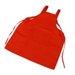 TOPBATHY Utility Apron Kişiselleştirilmiş Metin Mutfak - Kafe Restoran Için Cepli Kırmızı Yağ Koruyucu Önlük