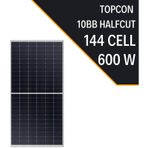 Topcon 600W 10Bb Half Cut Gunes Panelı