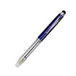 TopHomer 1 adet kalem kalem meşale LED tükenmez kalem 3 in1 kalem/Stylus/LED ışık, çok fonksiyonlu BallpointPen Stylus Penlights siyah mürekkep ile gece yazmak için
