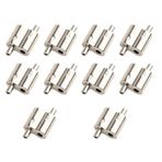 TopHomer 10 Adet Tel Halat Kablo Kelepçesi, Ø 3mm (1/8 ") Halat Vidalama Klipsleri Resim Asmak için İki Yönlü Tel Halat Dolabı, Avize Montajı, Germe Teli