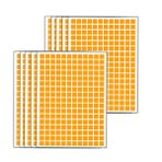 TopHomer 1760 Paket Renkli Kodlama Çıkartmaları 15mm Kare Etiketler Çıkarılabilir İşaretleme Etiketleri Planlayıcı Etiketleme için Yapışkan Renkli Noktalar Hareketli Kutu Kitaplar Ofis, Turuncu