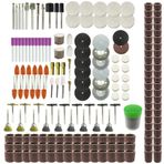 TopHomer 215 ADET Döner Aracı Aksesuarları Seti, 3mm Shank Elektrikli Aracı Öğütücü Eki Evrensel Gravür, Taşlama, Kesme, Poinshing, Zımpara