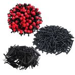 TopHomer 300 Adet Otomatik Damla Sulama Kiti Bahçe Sulama Sistemi Ayarlanabilir Mikro Sulama Damlatıcı Yağmurlama Sprinkler, T Boruları, Bahçeler, Çimler için Hortum Destek Kazıkları, 4/7 mm Hortum Sulama Sistemi için - Kırmızı
