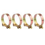 TopHomer 4 Adet 32-35 mm Paslanmaz Çelik Boru Kelepçesi T-Cıvata Kelepçesi Ağır Hizmet Hortum Kelepçesi Benzin Klipsleri 2 mm Ayarlanabilir Hortum Kelepçesi