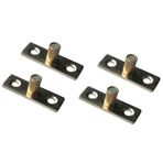 TopHomer 4 Adet Metal Bulucu Tıpalar Sürgülü Kapı Sınırlayıcı Ahır Kapısı Zemin Kılavuzu Ev, Daire, Kabin için (8mm/0.31in)