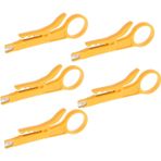 TopHomer 5 adet IDC ekleme yumruk aşağı aracı, tel sıyırıcı yumruk aşağı UTP kablo kesici sıyırıcı aracı, sarı