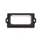 TopHomer 8 adet kırmızı bronz antika etiket tutucular Vintage etiket çerçeveleri Metal mobilya aksesuarları kullanılan ofis çamaşır mutfak kütüphanesi
