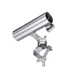 TopHomer Ayarlanabilir balıkçı teknesi çubuklar tutucu, paslanmaz çelik olta kamışı çubuk rafları sandalye kelepçe braketi aksesuarları mücadele (0-16.8mm)