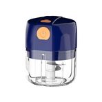 TopHomer Elektrikli mutfak robotu, doğrayıcı, sebze doğrayıcı, elektrikli kıyma makinesi, 250 ml USB ile şarj edilebilir mini doğrayıcı, et, sebze, meyve, soğan, sarımsak, bebek maması için