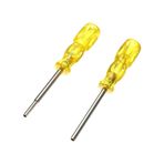 TopHomer Güvenlik Tornavida Ucu, 3,8 mm ve 4,5 mm El Soketi Adpater Sökme Araçları N64/SFC/GB/NES/NGC Oyun Kartı Hafıza Kartı için (Şeffaf Sarı)