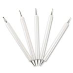 TopHomer Kabartma Stylus Seti Çift Uçlu İzleme Noktalı Kalem Karbon Transfer Kağıdı Mandala Kaya Boyama, Çömlekçilik Kil El Sanatı, Kabartma Sanatı 5 Adet