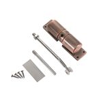 TopHomer Otomatik kapı kapatıcı, ayarlanabilir kapı yayı kapatıcı, iç kapı için ayar çubuğu ve vidalar ile, sessiz otomatik kapı kapatma (kırmızımsı kahverengi)