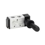 TopHomer Pnömatik 5 Yollu 2 Pozisyon Alüminyum Alaşımlı Hava El Kolu Kumandalı Vana Pnömatik Solenoid Valf Manuel Kontrol Push-Pull 4H210-08