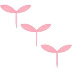 TopHomer Sprout Kitap Ayraçları, Silikon Çim Tomurcukları Kitap Ayraçları, Okumak için Sevimli Mini Kitap Ayraçları, Çocuk Öğretmeni Öğrenciler Yaratıcı Hediyeler, 3'lü Paket, Pembe