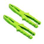 TopHomer Yüzen Balıkçılık Pensesi 2 Adet Plastik ABS Kaymaz Balıkçılık Vücut Tutucu Balık Tutacağı Balık Tutacağı Balıkçılık Severler ve Balıkçılar için Balıkçılık Ekipmanları Yeşil