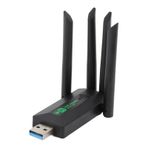 Topiky 1200Mbps USB Kablosuz Adaptör, Masaüstü Dizüstü Bilgisayar Için Çift Bantlı Ağ Adaptörü, Tak Ve Çalıştır, WiFi Erişim Noktası Paylaşımı, USB 3.0 Hızlı Veri Aktarımı, Akıllı
