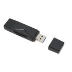 Topiky 3 Konnektörlü 3'ü 1 Arada USB Depolama Kartı Okuyucu, Hızlı Aktarım, İnce Tasarım, Kompakt Ve Taşınabilir, Ile Uyumlu, Android Için OS X (BLACK)