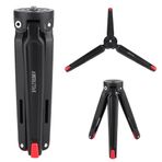 Topiky Masaüstü Tripod, Dijital Fotoğraf Makinesi Spor Telefon için Mini Alüminyum Alaşımlı El Seyahat Tripod Standı Tutucu