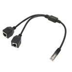 Topiky RJ45 Ethernet Bölücü Kablo Konektörü 1 Erkek - 2 Dişi LAN Bağlantı Noktası, Yönlendirici Modem Için Kararlı Hızlı İletim Cat5 RJ45 Bölücü Kablo