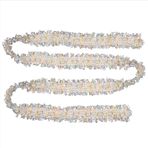 TOPINCN Dantelin Kore versiyonu, el yapımı boncuklar, püsküllü Kore tarzı inci yün dokuma, DIY saç aksesuarları ve giyim dokuma, 2 yard ve 1 satılık (açık renkler (mavi, mor, yeşil, vb.))