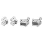 TOPINCN Metal Karşı Ağırlık Paralel Bağlantı Grubu, Gidon Bağlantısı Grubu Karşı Ağırlık, 1/10 RC Araba Için Aşınmaya Dayanıklı (Gümüş rengi)