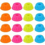 TOPINCN muffin kalıbı, mini balkabağı kalıbı, silikon, yapışmaz kaplamalı, 12 adet