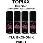 Topixx Hair Fiber 4 Lü Set 50 Gr. Saç Tozu Topik ,saç Kapatıcı Toz - Açık Kahve