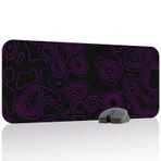Topografi Oyuncu Gaming Mouse Pad Topography Kauçuk Kaymaz Taban Mousepad (V4, 70x30 XL)