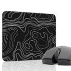 Topografi Oyuncu Gaming Mouse Pad Topography Kauçuk Kaymaz Taban Mousepad (V5, 22x18 Small)
