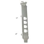 Topparall NVID-IA Qua-DRO K1200 NVS 510 P400 P600 P620 P1000 K1200 NVS510 ile Uyumlu 2X Vidalı Tam Yükseklikte Uzun Braket