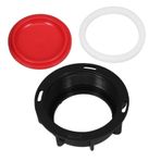 TOPPERFUN 1 Takım Ton Varil Vana Kapağı Ibc Tote Tank Adaptörü Ibc Taşıma Kapağı Ibc Adaptörü Su Hortumu Adaptör Konnektörü Su Torbası Tank Hortumu Adaptörü Su Deposu Ibc Çantası Plastik