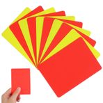 TOPPERFUN 20 Futbol Hakem Kartları Parlak Pvc Hakem Sarı Ve Kırmızı Kart Spor Oyunları Için Futbol Hakem Kartları