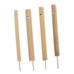 TOPPERFUN 4 Kuş Islık 6In Bambu Simüle Edilmiş Kuş Sesi Bambu Düdük Eğitim Enstrümanı Bambu Enstrüman Yaratıcı Kuş Düdük