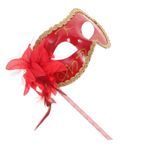 TOPPERFUN kadınlar için dantel maskeli balo maskesi Venedik maske kostüm halloween cadılar bayramı elbiseler yüz maskesi maskeler parti maskesi iyi Çubuk giysi makyaj yapmak aşıklar kırmızı