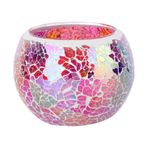 TOPPERFUN kristal mumluk küçük mozaik mumluklar büyük mermer Kulp estetik mum tutucular kullanımı için şamdan rustik mumluk Tealight Tutucu iç için şamdan Bardak Colorful