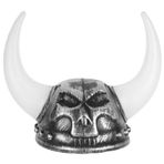 TOPPERFUN Roman Savaşçıları Şapkası parti cosplay kaynağı dans partisi şapkası parti şapkası dekorasyon viking aksesuarları şapka için şapka için cosplay viking şapkası plastik Gümüş