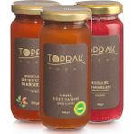 Toprak Doğal Kızılcık Marmelatı 280 gr + Kuşburnu Marmelatı 255 gr + Uğut Tatlısı 280 gr Marmelat Seti