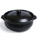 Toprak Güveç Tenceresi, Toprak Pişirme Tenceresi, Seramik Pişirme Tenceresi, İyi Yalıtım Etkisi, Çok Amaçlı, Dayanıklı, Temizlemesi Kolay, Kapasite 4,0 L