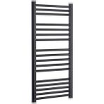 Toprak Havlupan 40/70CM 10 Borulu Siyah Renk Havlupan Radyatör Banyo Isıtıcı 5 Yıl Garantili - 40 x 70 cm