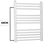 Toprak Havlupan 50 / 70 cm 10 Borulu Beyaz Yandan Girişli Havlupan Radyatör Banyo Isıtıcı Aks 45 cm