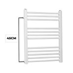 Toprak Havlupan 50/70cm 10 Borulu Beyaz Yandan Girişli Havlupan Radyatör Banyo Isıtıcı Aks 45cm