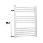Toprak Havlupan 50/70CM 10 Borulu Beyaz Yandan Girişli Havlupan Radyatör Banyo Isıtıcı AKS 55CM