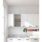Toprak Mobilya 180 cm Beyaz Mutfak Dolabı Üst Modül Suntalam Malzeme Modern Tasarım Raflı