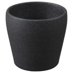 Toprak saksı, koyu gri, 6 cm